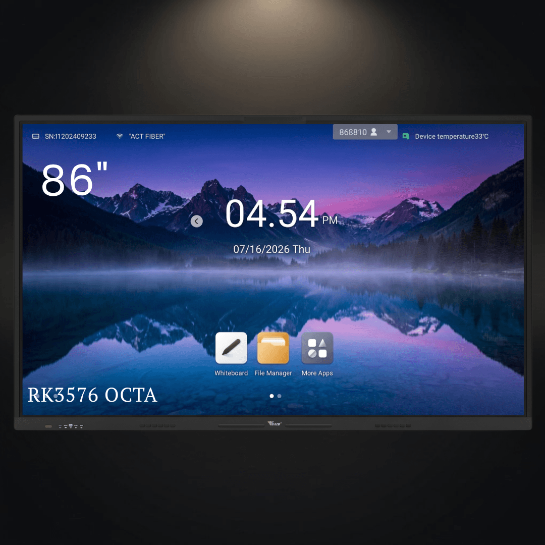 TONZO 86 Inch Interactive Flat Panel | Android 14 | 8GB RAM 128GB ROM