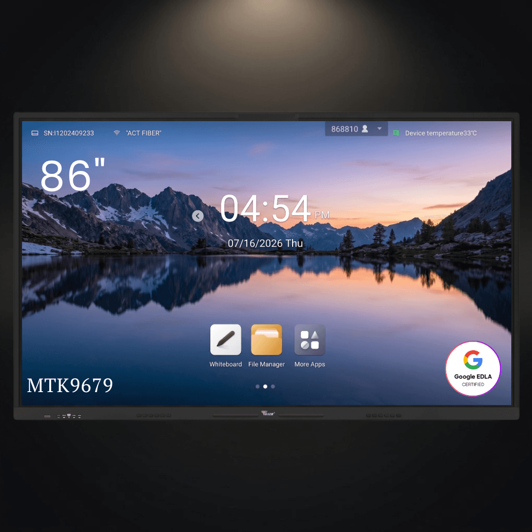 TONZO 86 Inch Interactive Flat Panel | EDLA | Android 14 | 8GB RAM 128GB ROM (Copy)