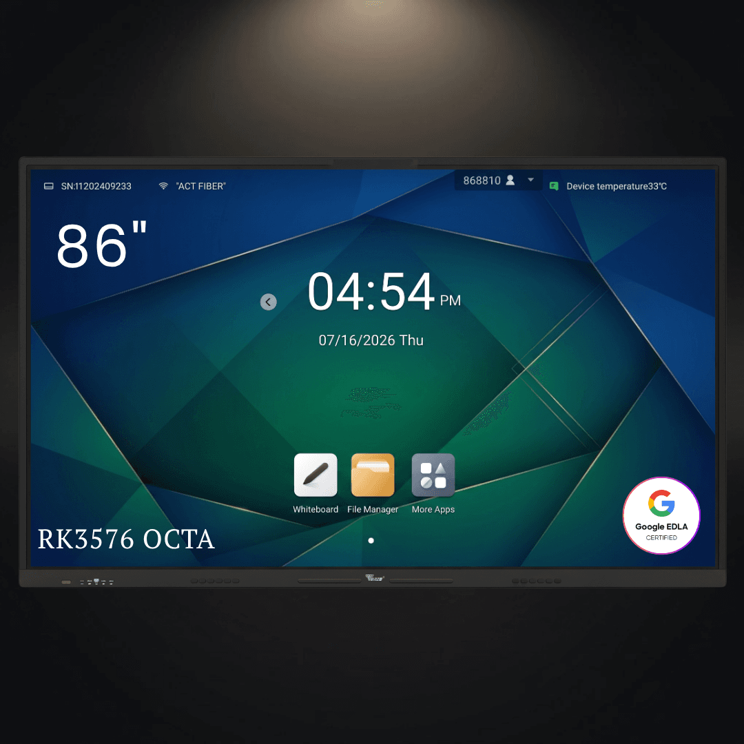 TONZO 86 Inch Interactive Flat Panel | EDLA | Android 14 | 8GB RAM 128GB ROM