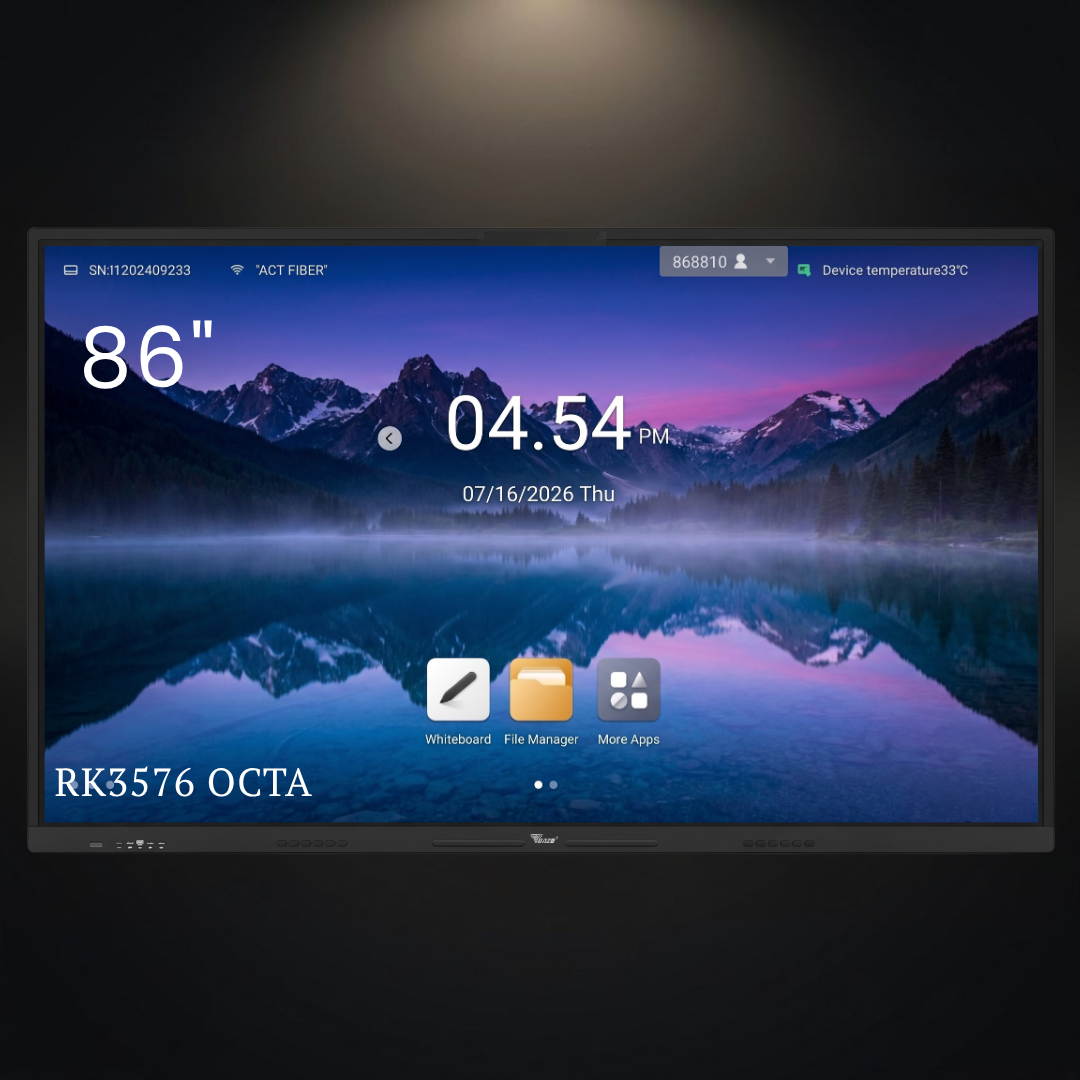 TONZO 86 Inch Interactive Flat Panel | Android 14 | 8GB RAM 128GB ROM
