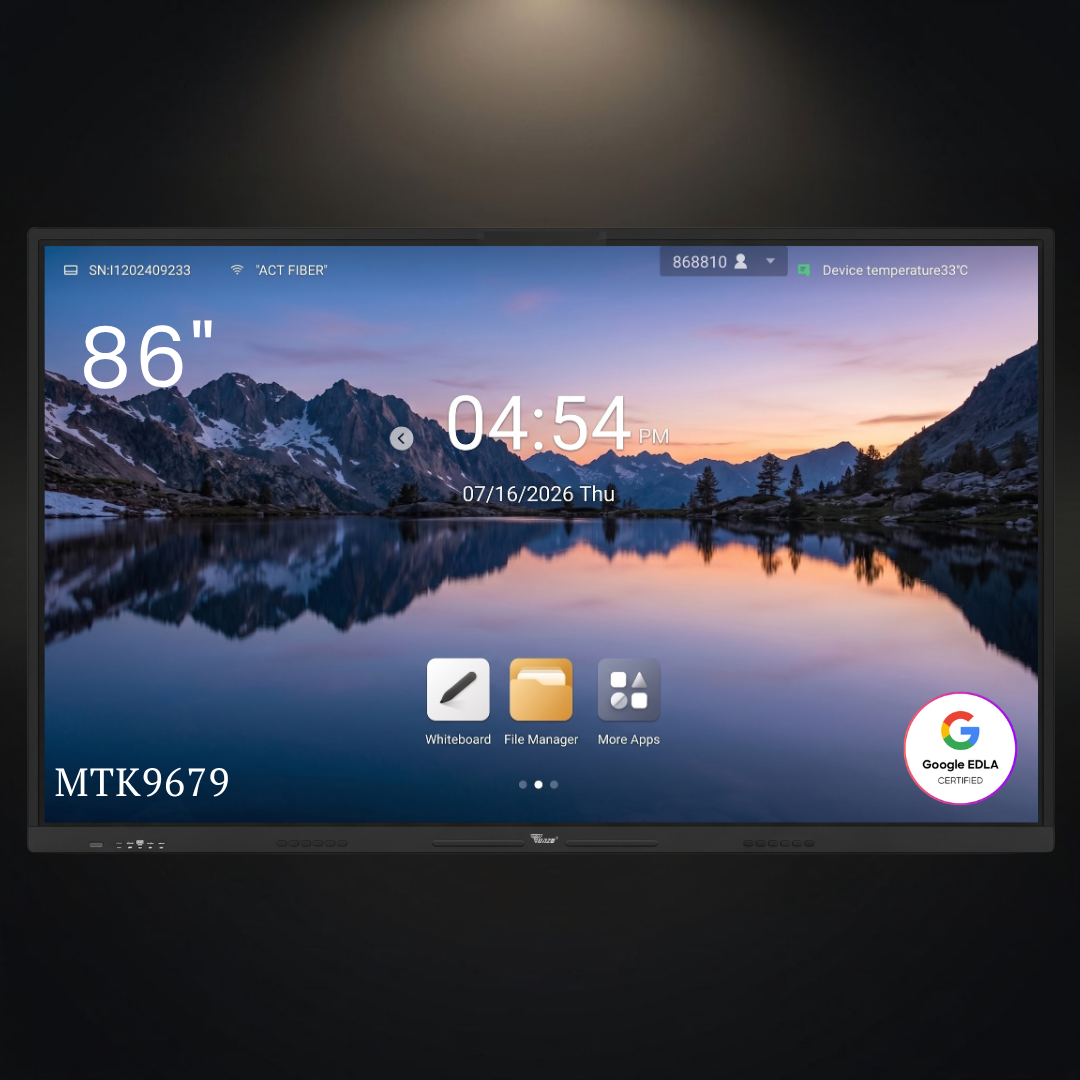TONZO 86 Inch Interactive Flat Panel | EDLA | Android 14 | 8GB RAM 128GB ROM